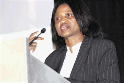 21052010: Deputy Minister of Human Settlements Mrs Zou Kota-Fredericks at the ABSA Awards; PHOTO:BONGANI MNGUNI