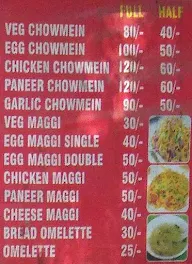 Chinese Fast Food menu 1