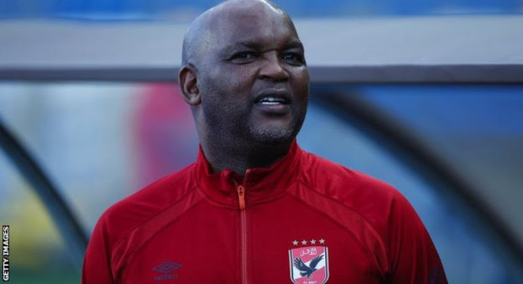 South African coach Pitso Mosimane, who led Al Ahly to back-to-back Champions League triumphs