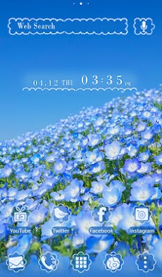 美しい 壁紙アイコン ネモフィラの丘 無料 Androidアプリ Applion