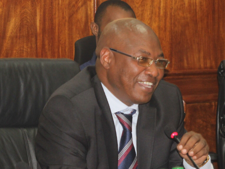 Principal Secretary State Department for Livestock Harry Kimtai giving his submissions on the audit queries to the Public Accounts Committee om March 7, 2023