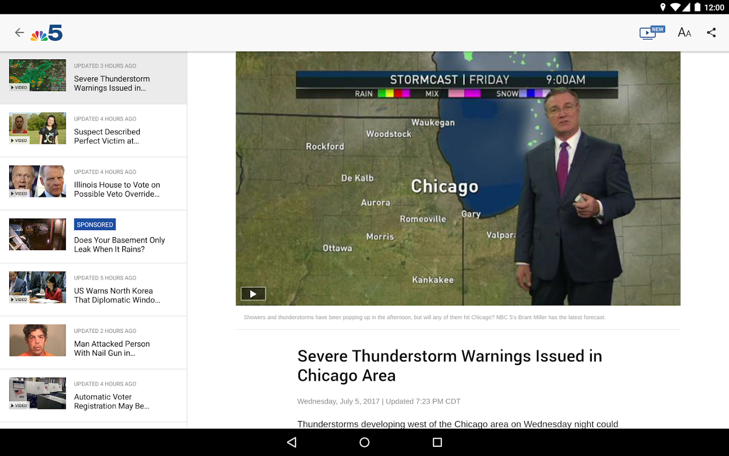 NBC 5 Chicago Android Apps on Google Play