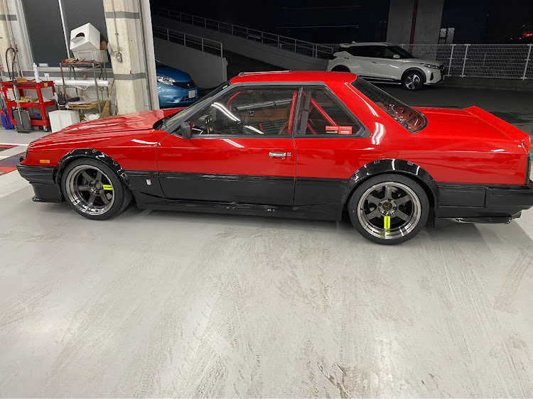 スカイラインのホイール交換・TE37・スカイライン・#レイズホイールに関するカスタム事例の投稿画像1枚目
