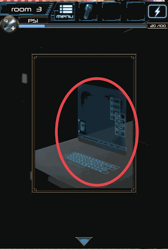 超能力脱出_テーブル上のパソコン