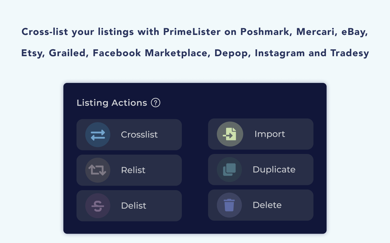 Cross-listing & Poshmark Tool by PrimeLister Preview image 4