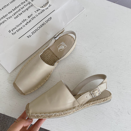 Title 3, Baotou Flat Sandals Women Retro Fisherman Shoes...