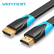 Dây Cáp Hdmi Vention 3D 4K Tốc Độ Cao Dạng Dẹt Đầu Mạ Vàng Cho Notebook/Máy Chiếu/Tv/Vr