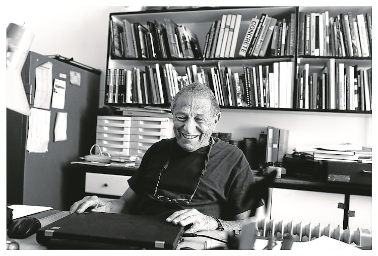 Photographer David Goldblatt at his home in Johannesburg in 2013.