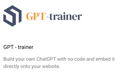 GPT-trainer - AI Chatbot over Your Own Data