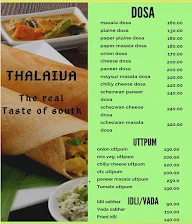 Thaliva The Taste Of South menu 2