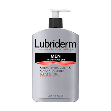 Crema Lubriderm Mens 3 En 1 Con Fragancia x 400 ml  