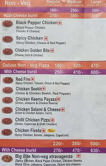 Pizza Day menu 