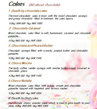 Any's Cakery menu 4