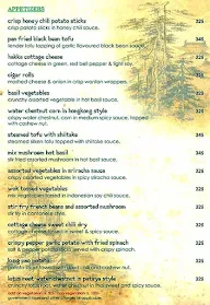 Facing East menu 6