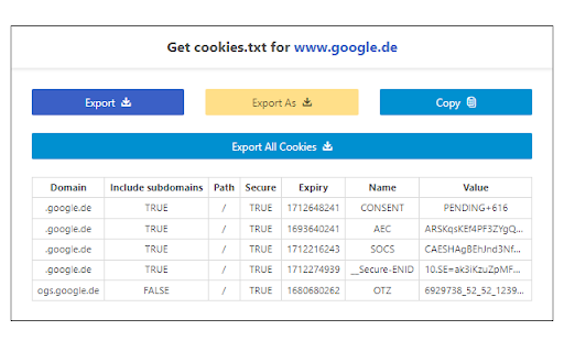 Get cookies.txt Clean