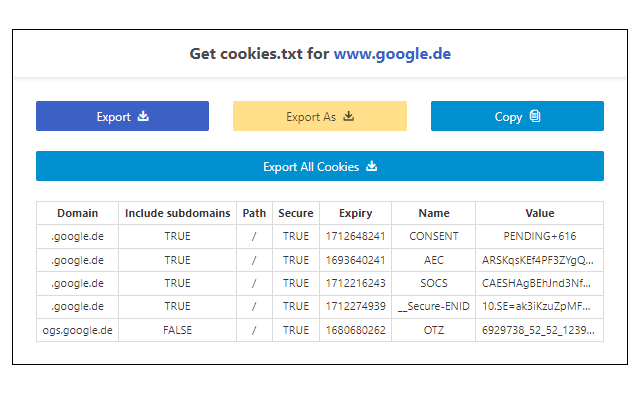 Get cookies.txt Clean Preview image 0