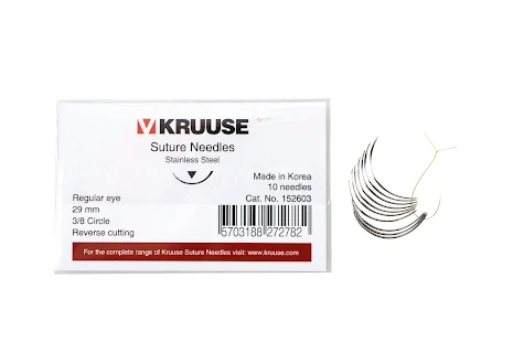 KRUUSE suturnl, regular eye, 3/8 circle, RC, 29mm, 10st