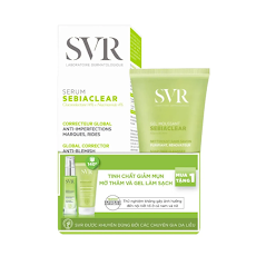 [MUA 1 TẶNG 1 SRM] - Serum SVR Làm Giảm Mụn, Mờ Nám, Làm Mềm Mịn Da Sebiaclear Serum 30ml