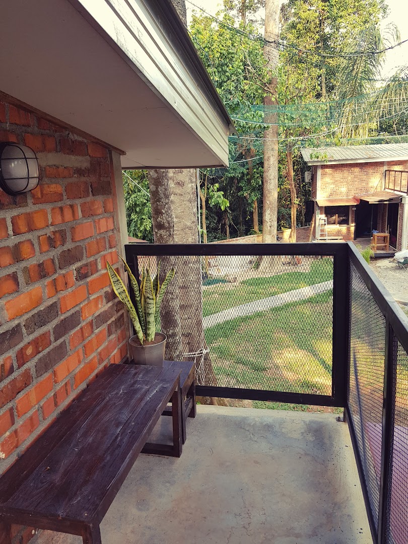 pool view porch