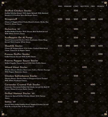 Celestine Multi Cuisine Restaurant menu 