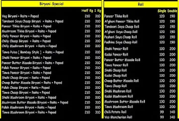 Biryani Da Theka menu 