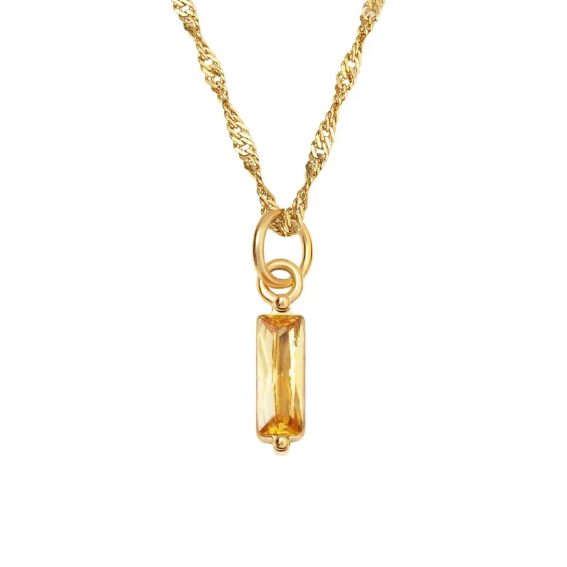 Vrouwen titanium stalen sleutelbeen ketting Kleurbehoud Elegante dames ketting Waterbestendig mode accessoire perfect cadeau voor haar