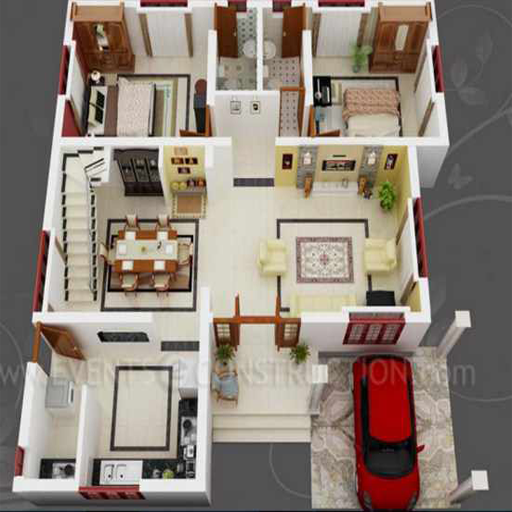 New 3D Small Home Plan Ideas