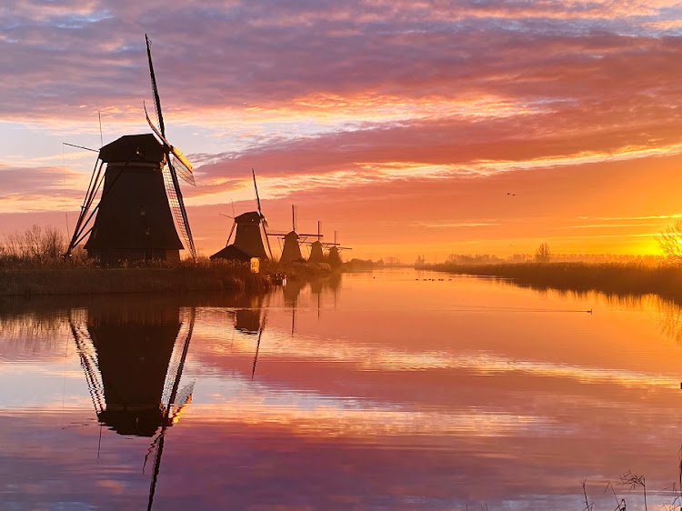 'A Dutch Morning' in Kinderdijk, the Netherlands.