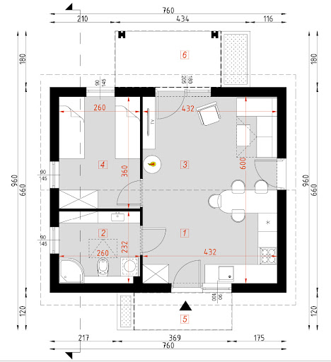 D314 - Rzut parteru