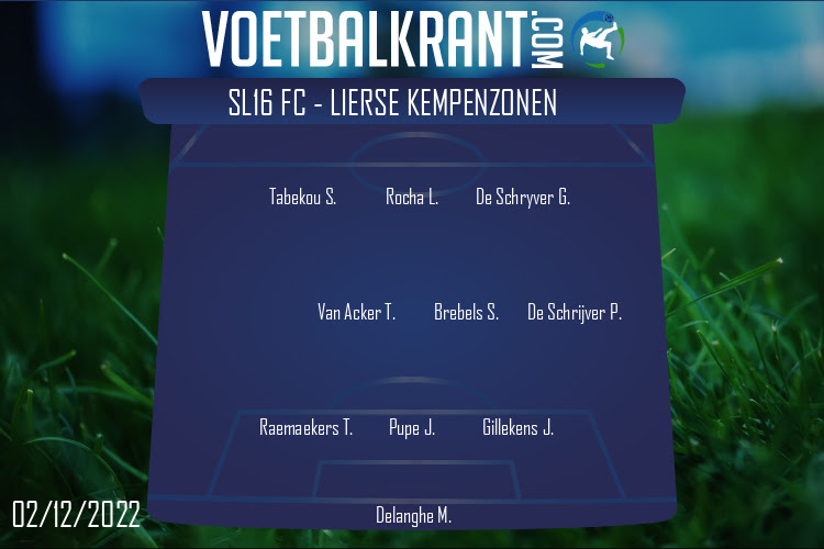 Opstelling Lierse Kempenzonen | SL16 FC - Lierse Kempenzonen (02/12/2022)