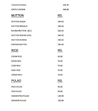 Hotel Tazz Odisha menu 1