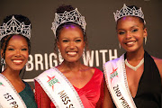 First princess Fezile Ntloko, Miss SowetoTsakana Sono and second princess Karabo Legodi at Soweto Theatre.
