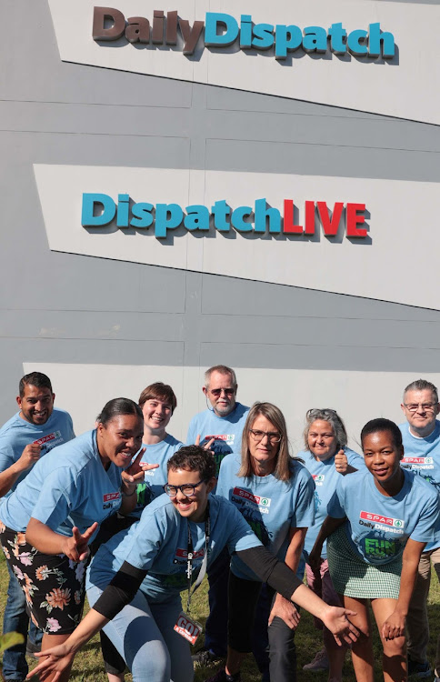Daily Dispatch staff are ready to take part in the annual Spar Daily Dispatch Fun Run, taking place on 8 October.