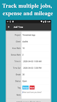 Timesheet - Work Hours Tracker Screenshot