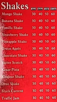 Aafreen Juice & Shakes menu 1