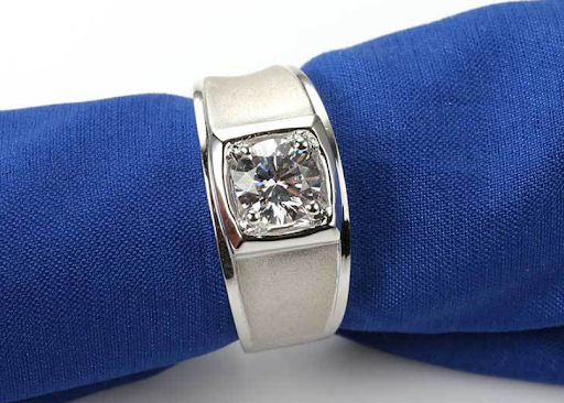 Title 5, Artificial diamond mens ring, a symbol of styl...