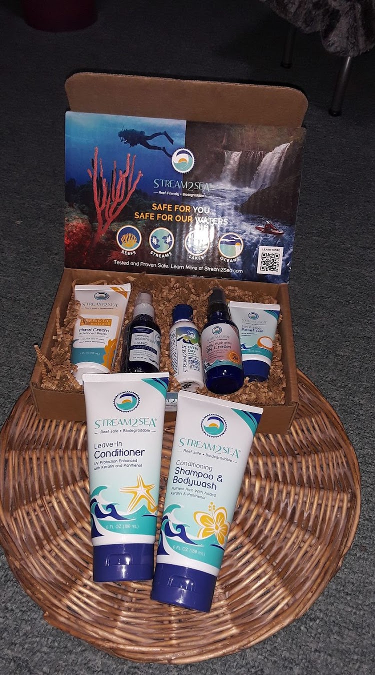 Stream2Sea hair and skincare help save #reefs, #coral, #fish, #oceans, #seas and #lakes. I highly recommend these products for your next #cruise or #tropical vacation.