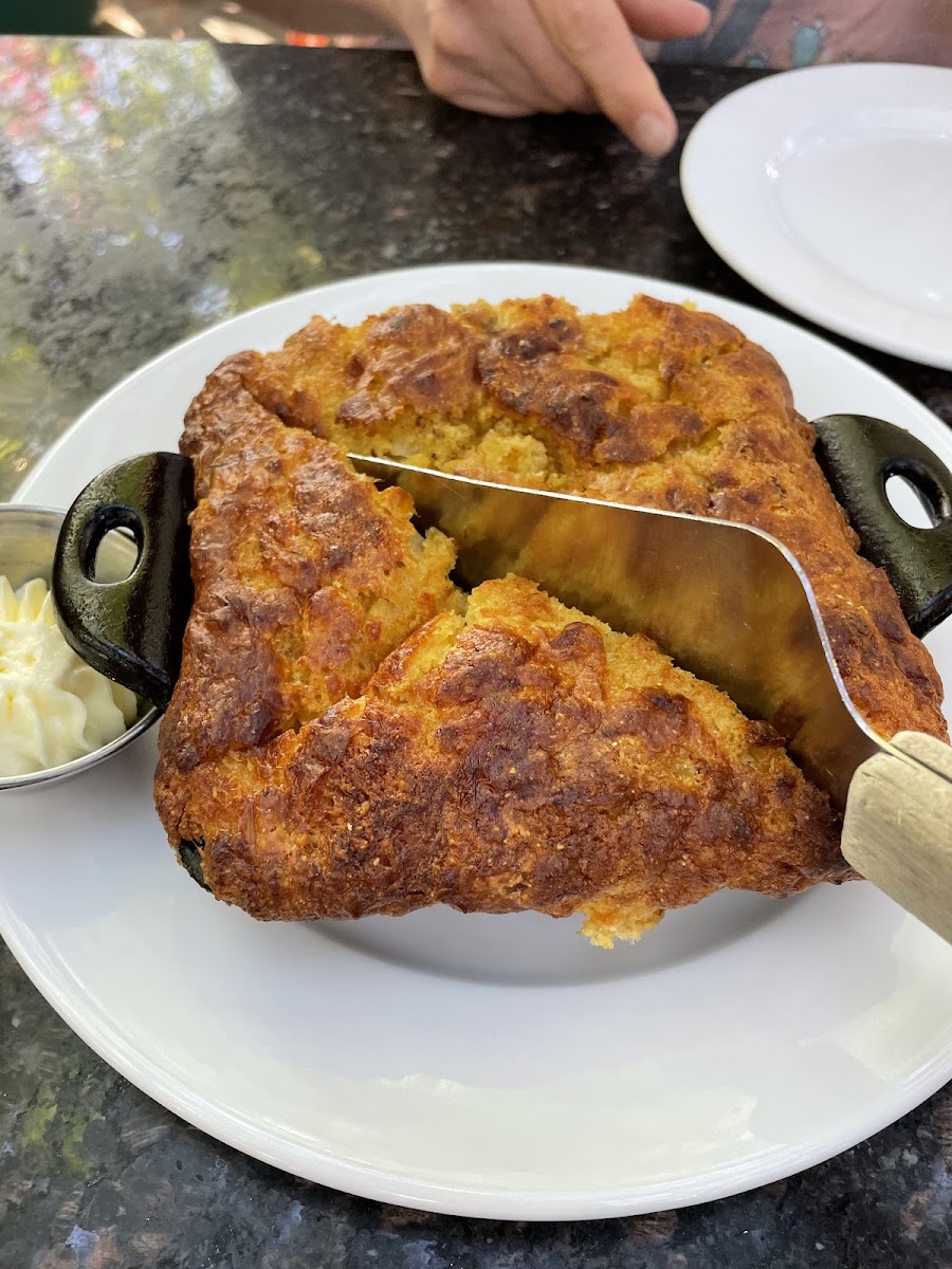 GF Green chili cornbread