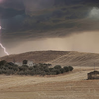 Tempesta sulla campagna siciliana di 