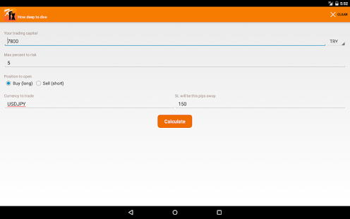 Forex Position Size Calculator App - 
