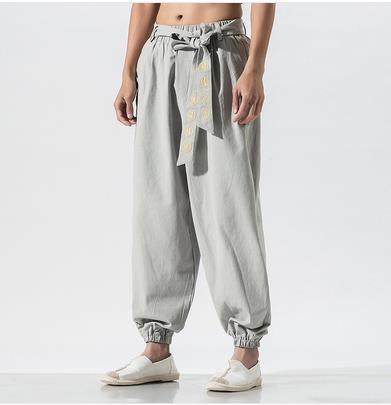 Title 4, Chinese Style Cotton and Linen Embroidered Casu...
