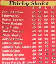 Shake King's menu 1