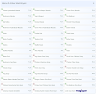 Ambur Mast Biryani menu 4