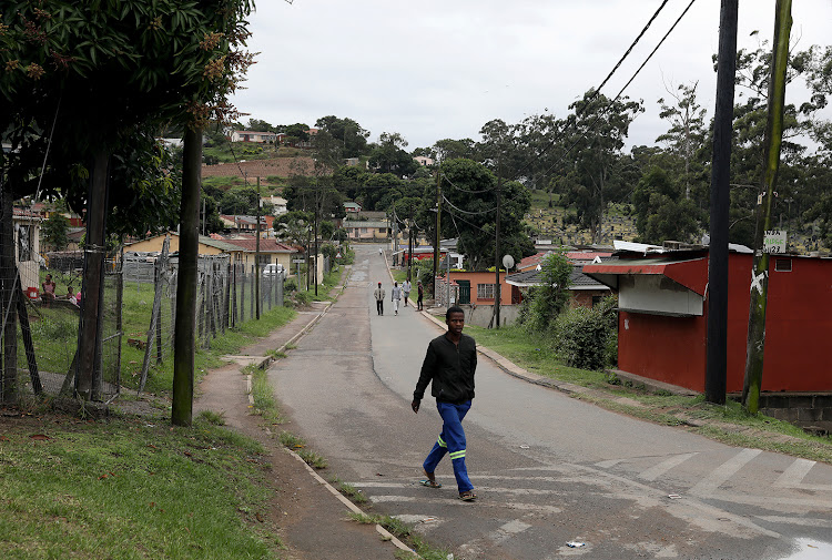 Nhlengethwa, one of the shortest and busiest streets in Chesterville, during lockdown.