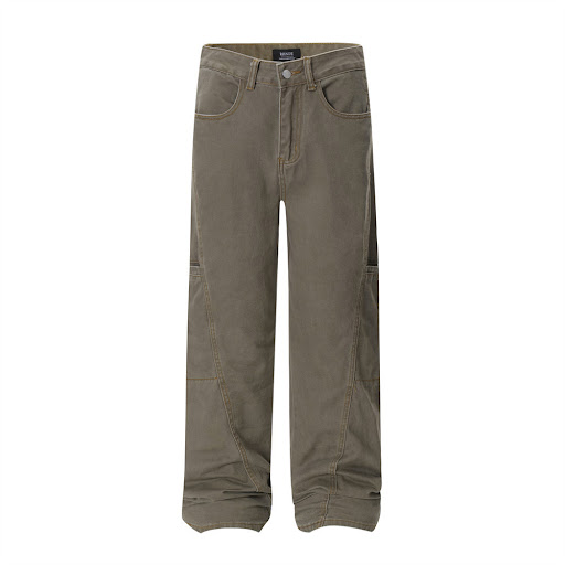 Title 4, Mens Loose Cargo Washed Casual Jeans, providin...