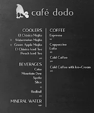 Cafe Dodo menu 1