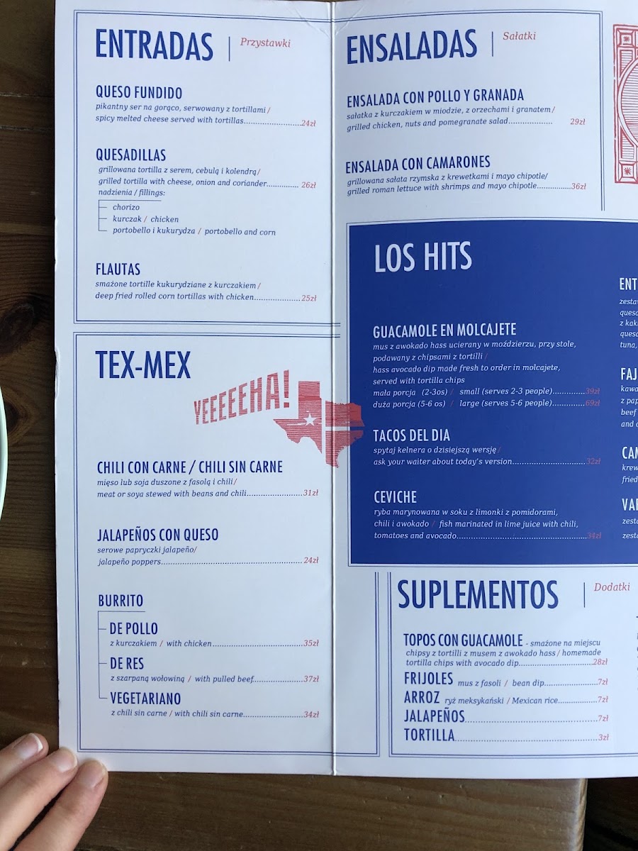 El Popo gluten-free menu