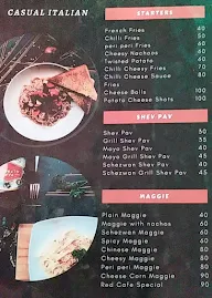 THE COFFEE AND FOODS RED CAFE menu 3