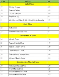 Dosa Chain menu 4