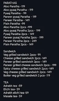 Paratha Box menu 2